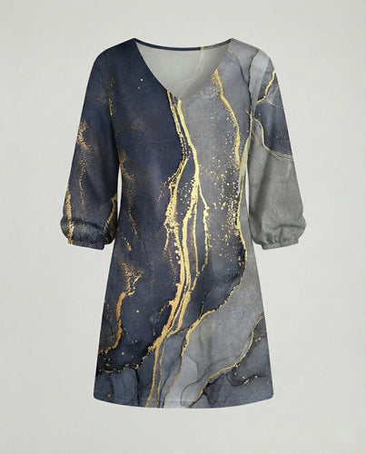 Maxikleid Damen Vintage Rosenprint