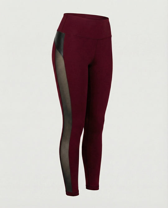 Damen Sport-Leggings mit atmungsaktivem Mesh-Einsatz R&B