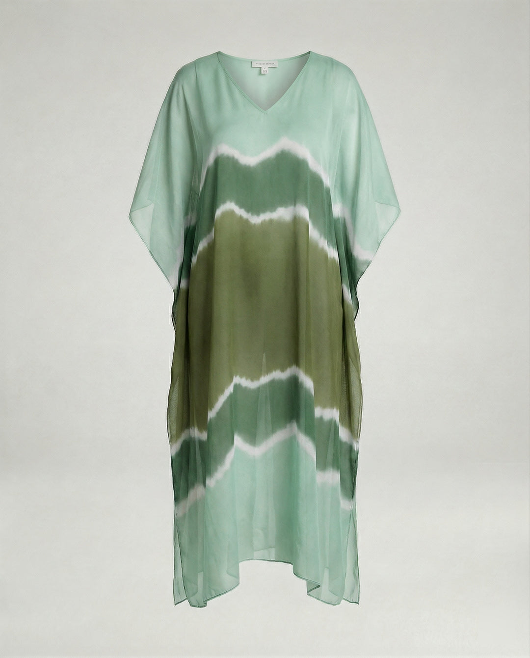 Damen Kaftan Kleid Chiffon V-Ausschnitt