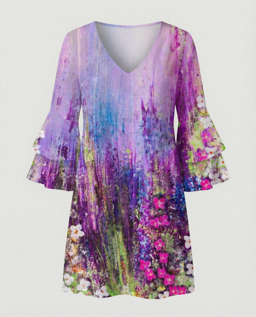 Damen Minikleid floral Sommer