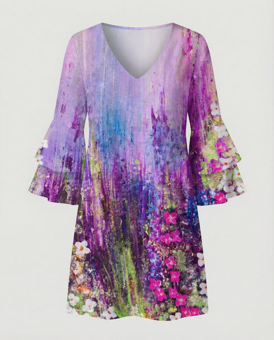 Damen Minikleid floral Sommer