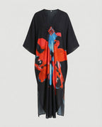 Damen Maxikleid Kaftan Sommer
