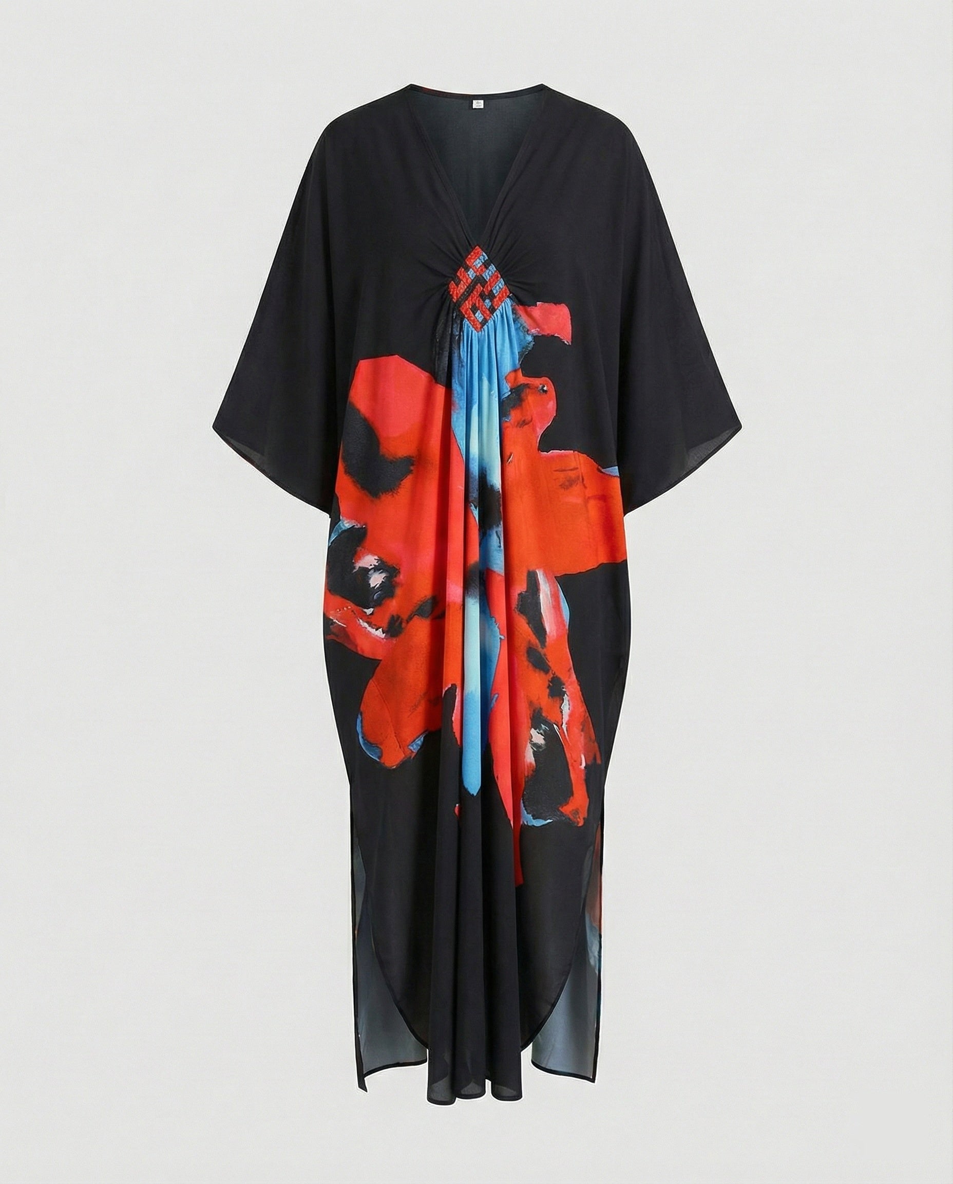 Damen Maxikleid Kaftan Sommer