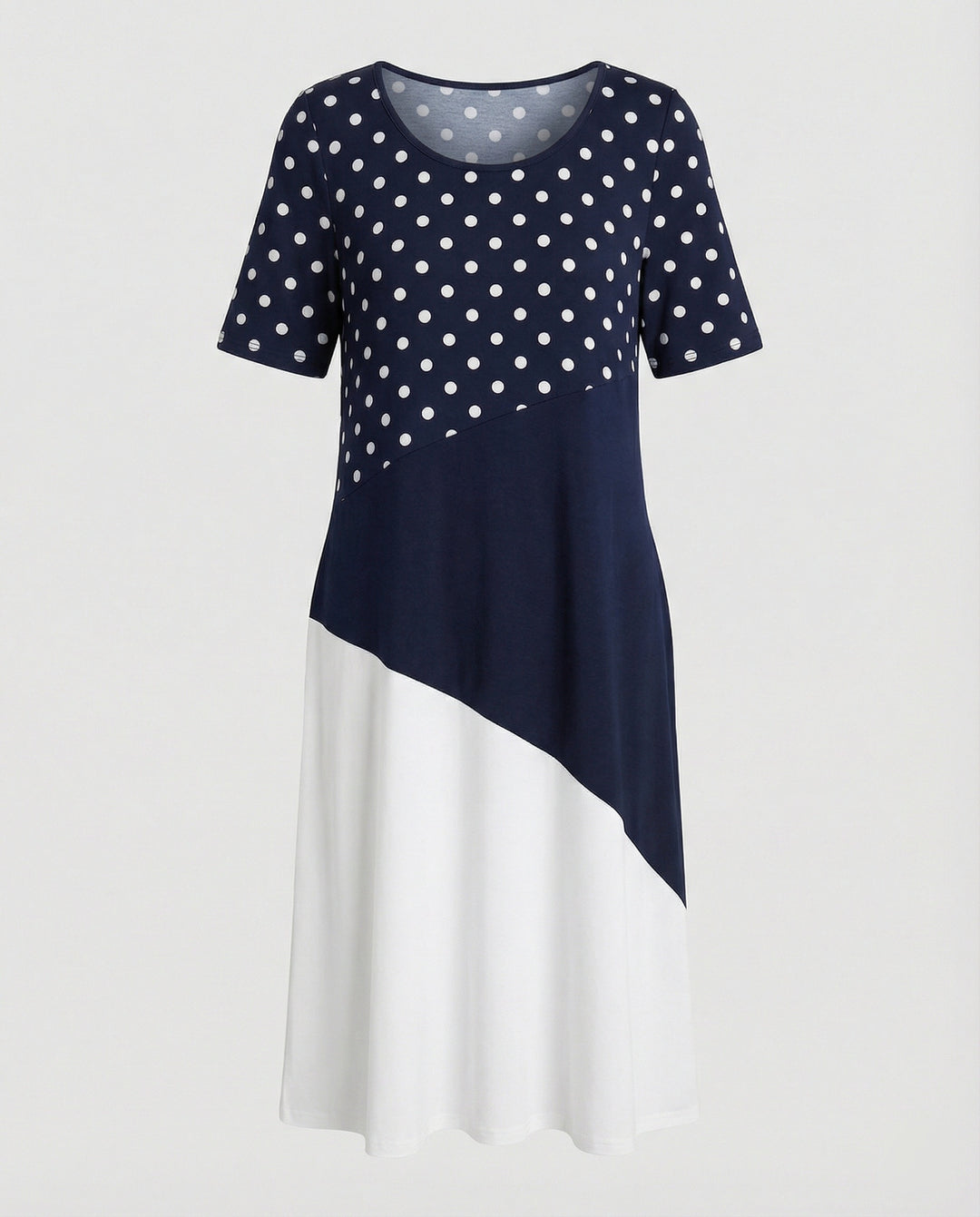 Damen Midikleid A-Linie Freizeitkleid