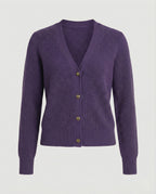 Damen Cardigan mit V-Ausschnitt und Knöpfen