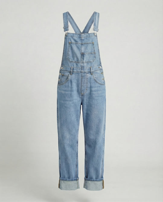 Damen Latzhose Jeans gerade