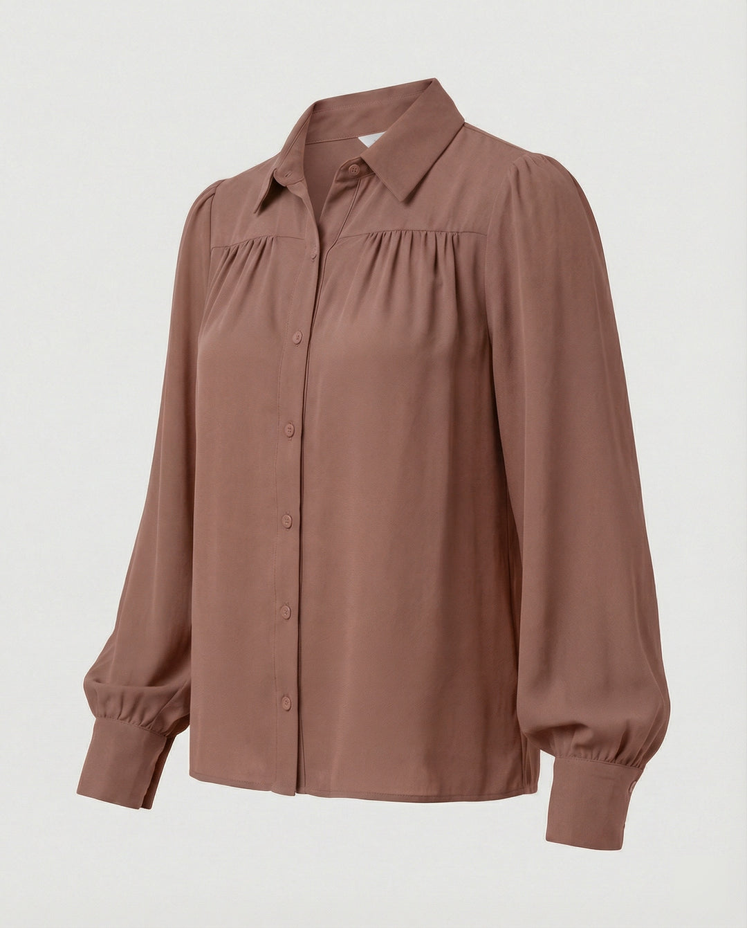 Damen Bluse mit voluminösen Ärmeln und eleganten Rüschendetails R&B