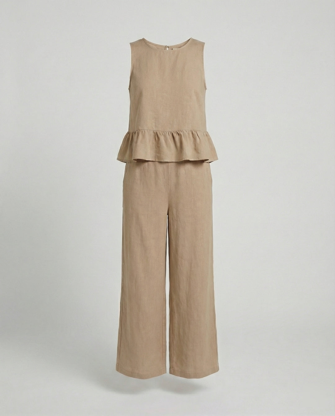 Damen Zweiteiler Set Sommer Palazzohose