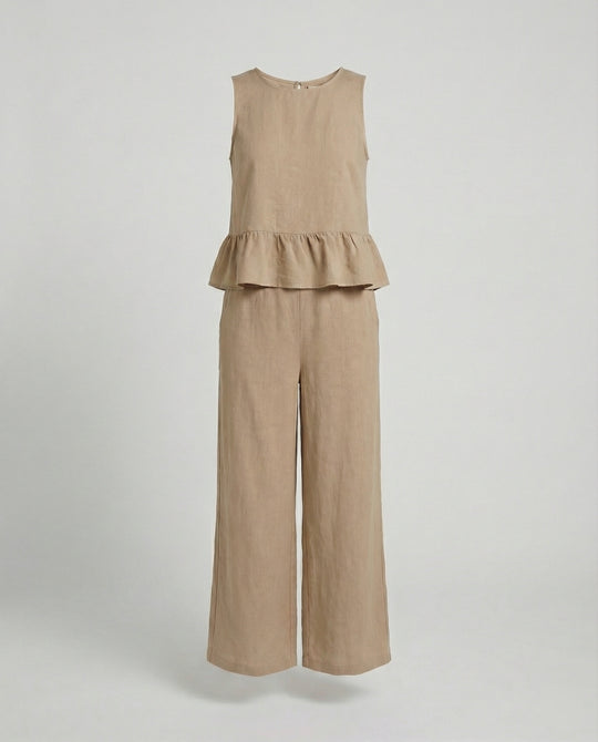 Damen Zweiteiler Set Sommer Palazzohose