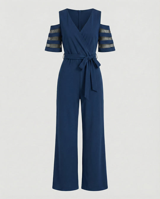 Damen Jumpsuit schulterfrei elegant