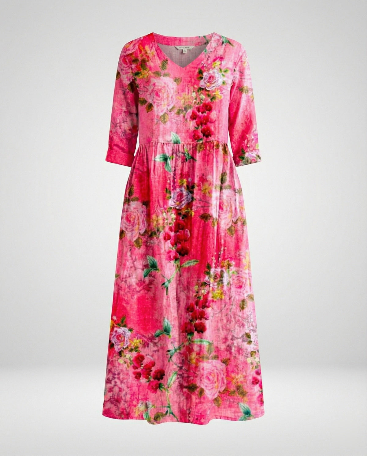 A-Linie Maxikleid Damen Mit Taschen
