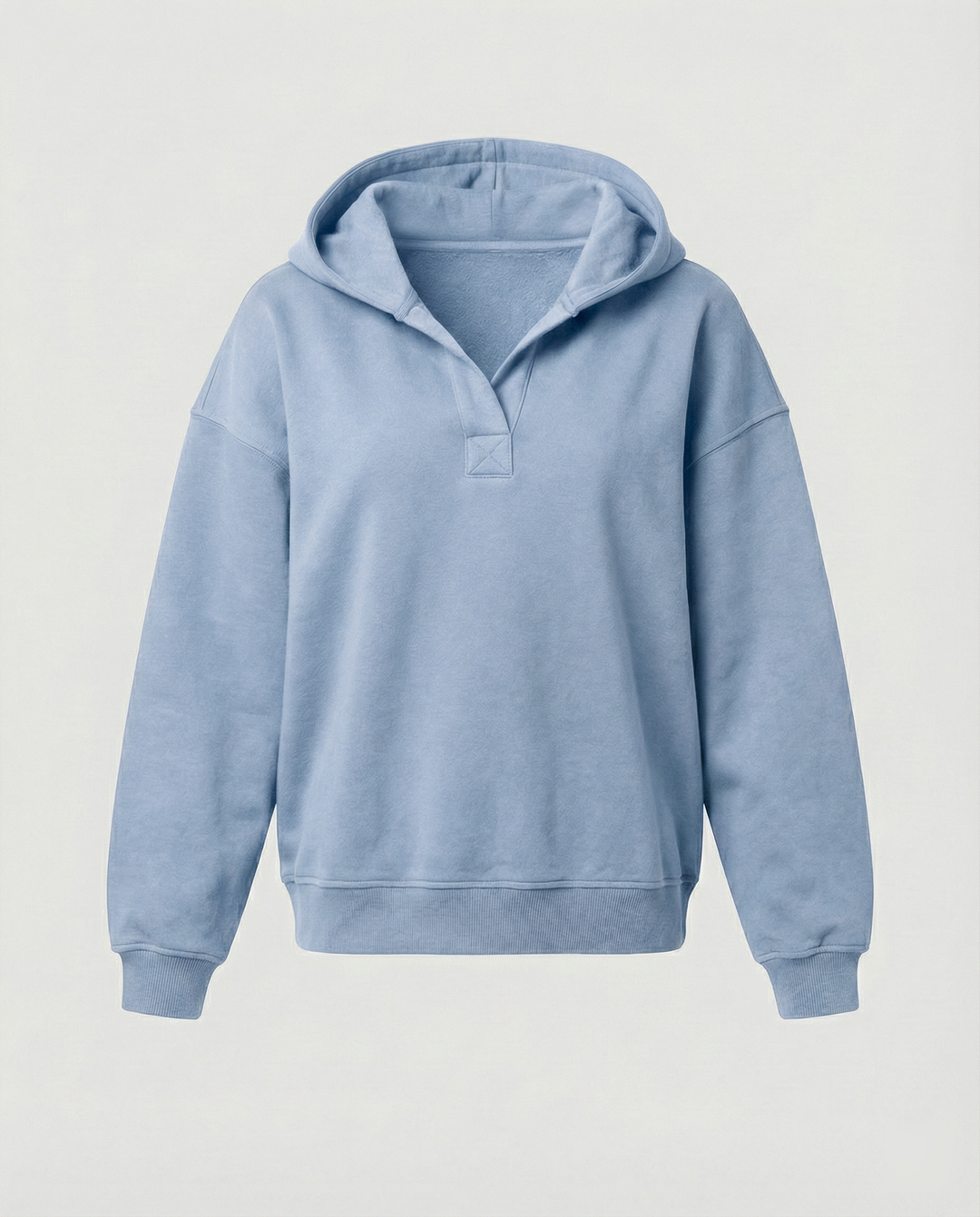 Damen Oversized Kapuzensweatshirt mit lässigem Stehkragen und langen Ärmeln R&B