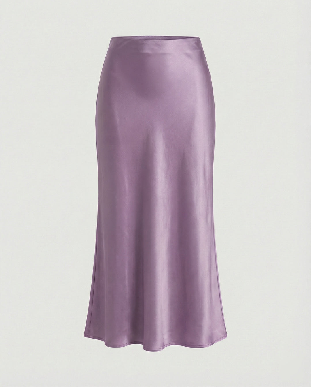Damen Longskirt aus glattem Satin von R&B