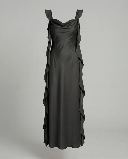 Abendkleid Elegant Mit Drapiertem Dekolleté Damen