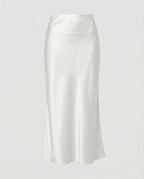 Damen Maxirock Satin High Waist
