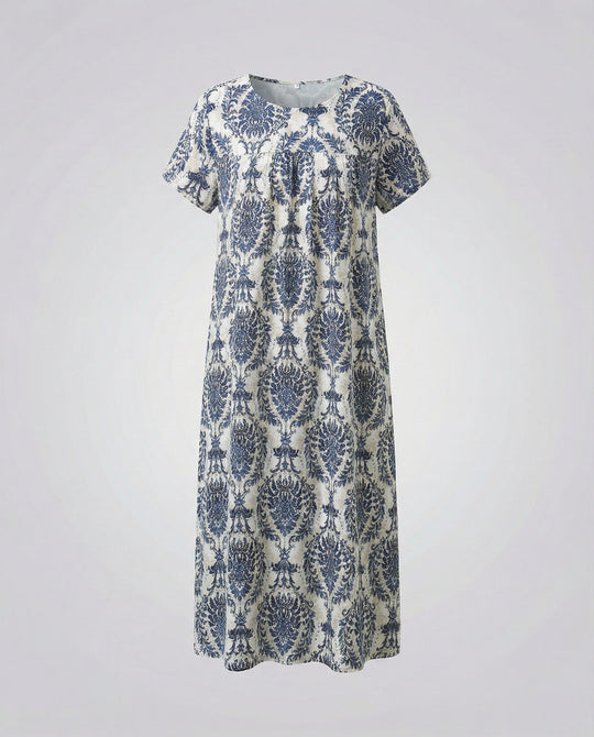 Luftiges Midikleid Damen Mit Taschen