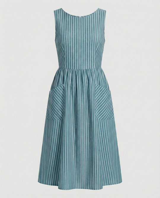 Freizeitkleid Damen Midikleid A-Linie