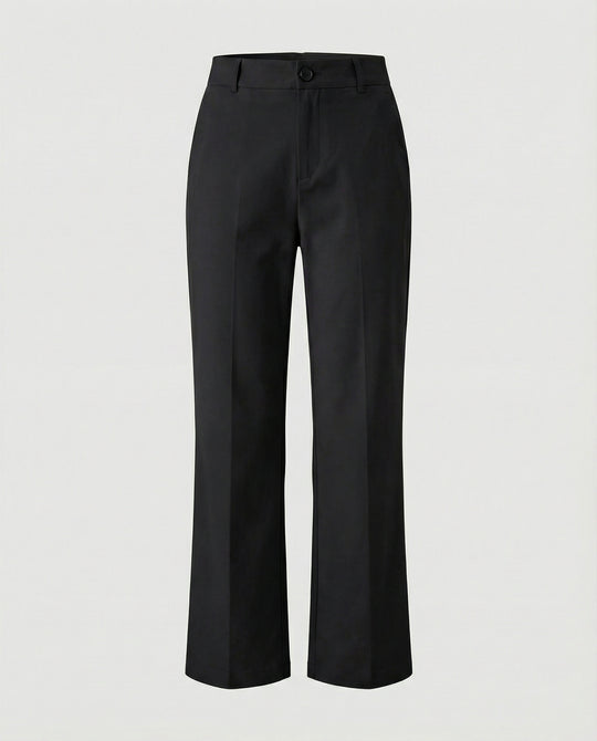 Damen Weite Stoffhose High Waist elegant geschnitten
