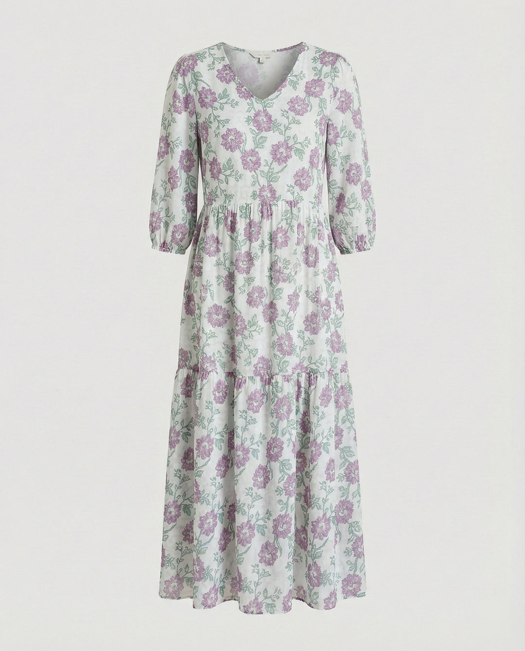 Damen Midikleid Sommer Stufenrock