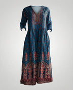 Damen Maxikleid Sommer Leinenoptik V-Ausschnitt