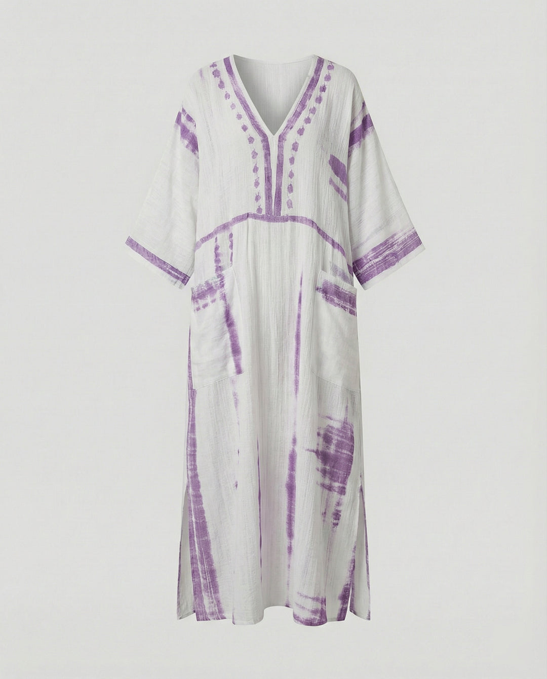 Leinen Kaftan Maxikleid Damen
