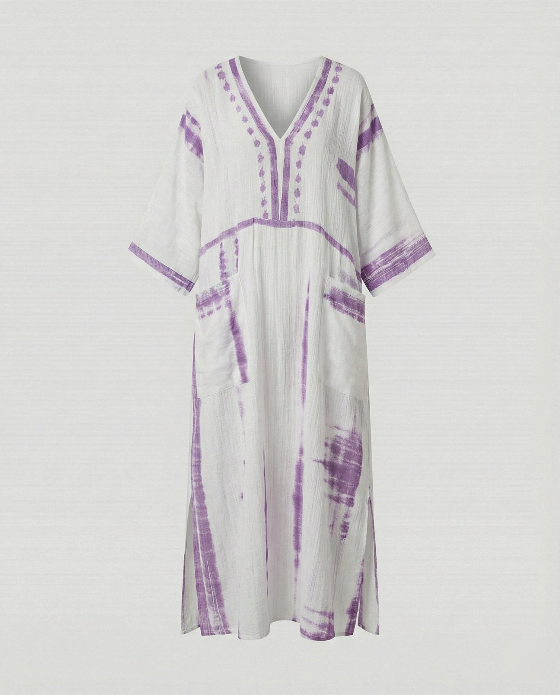Leinen Kaftan Maxikleid Damen