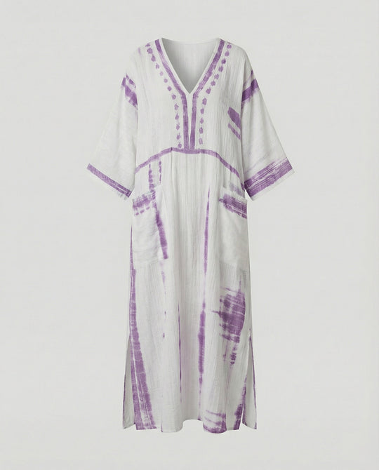 Leinen Kaftan Maxikleid Damen