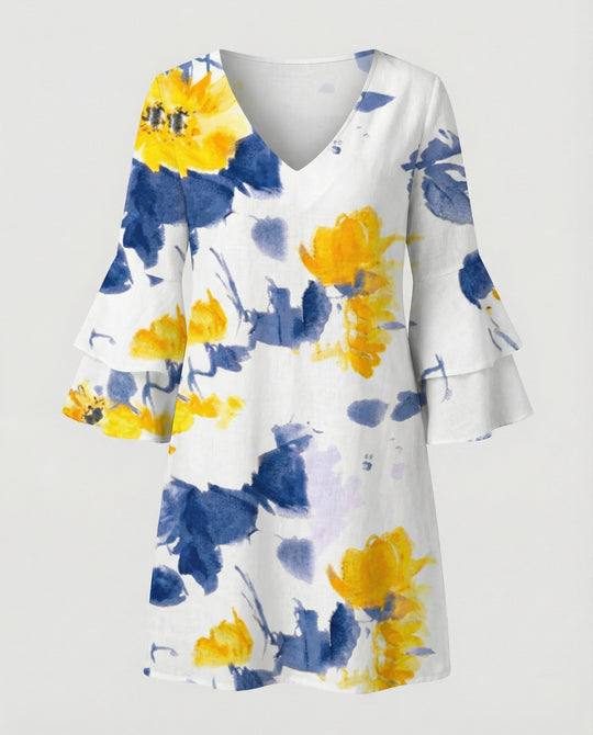 Damen Minikleid floral Sommer