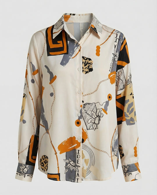 Damen Bluse Oversize Karo