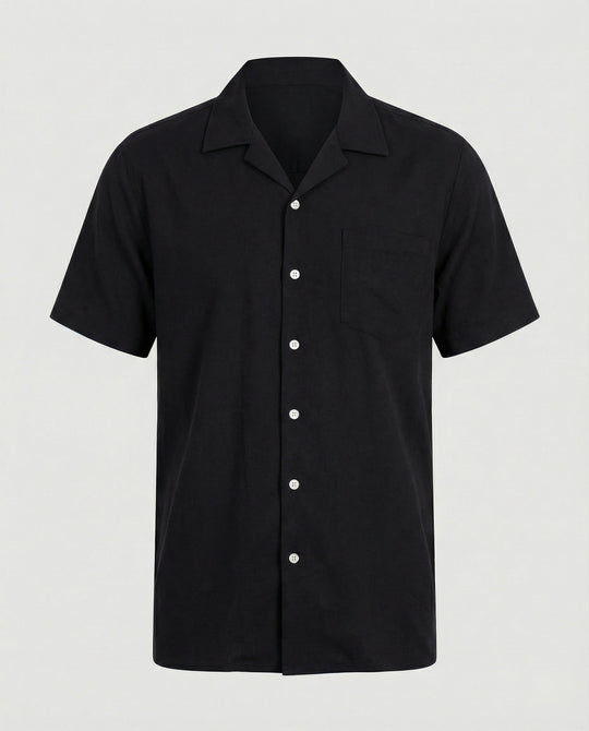 Kurzarm Hawaiihemd Herren Palmenprint