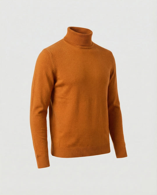 Herren Rollkragenpullover aus weichem Merinowolle R&B