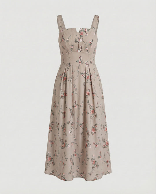 Damen Midikleid Korsett elegant
