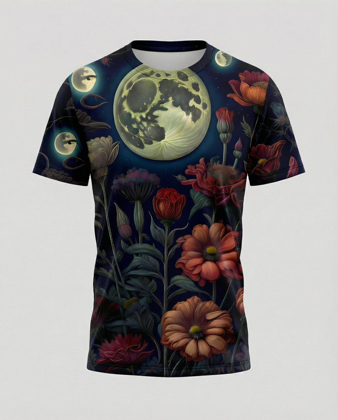 Kurzarmshirt Totenkopf Print Damen