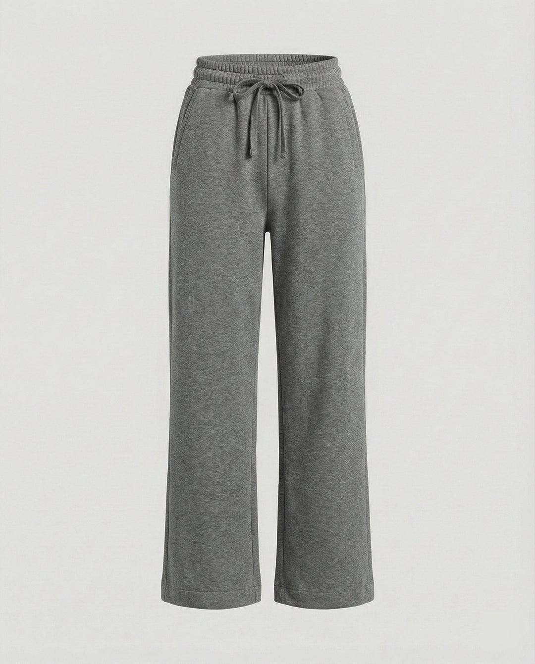 Damen Weite Stoffhose bequem mit elastischem Bund