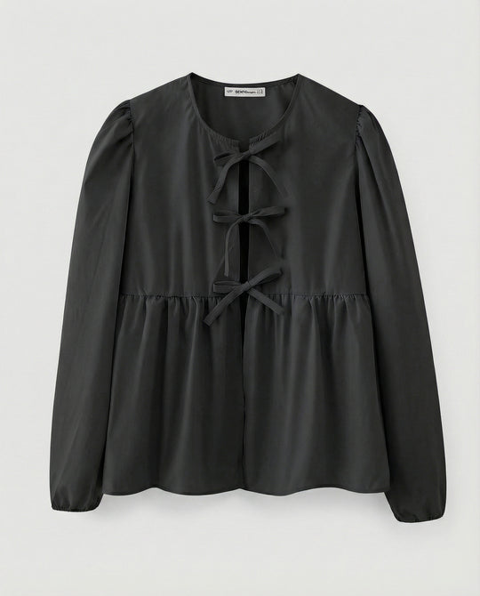 Bluse Damen Viskose Gemustert