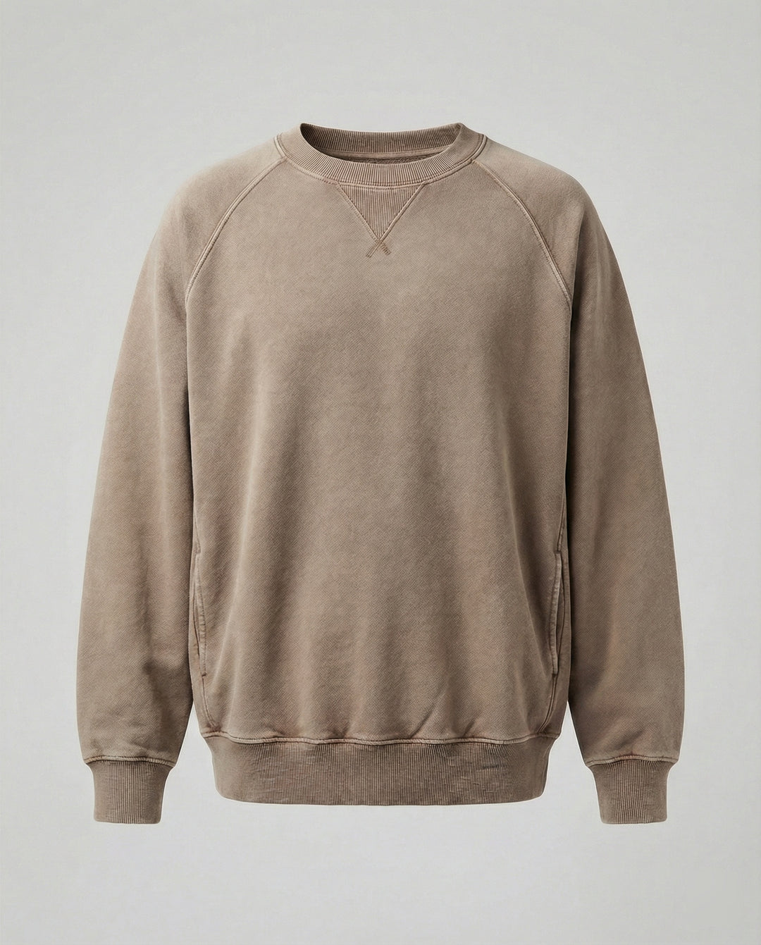 Freizeit Sweatshirt mit V-Ausschnitt