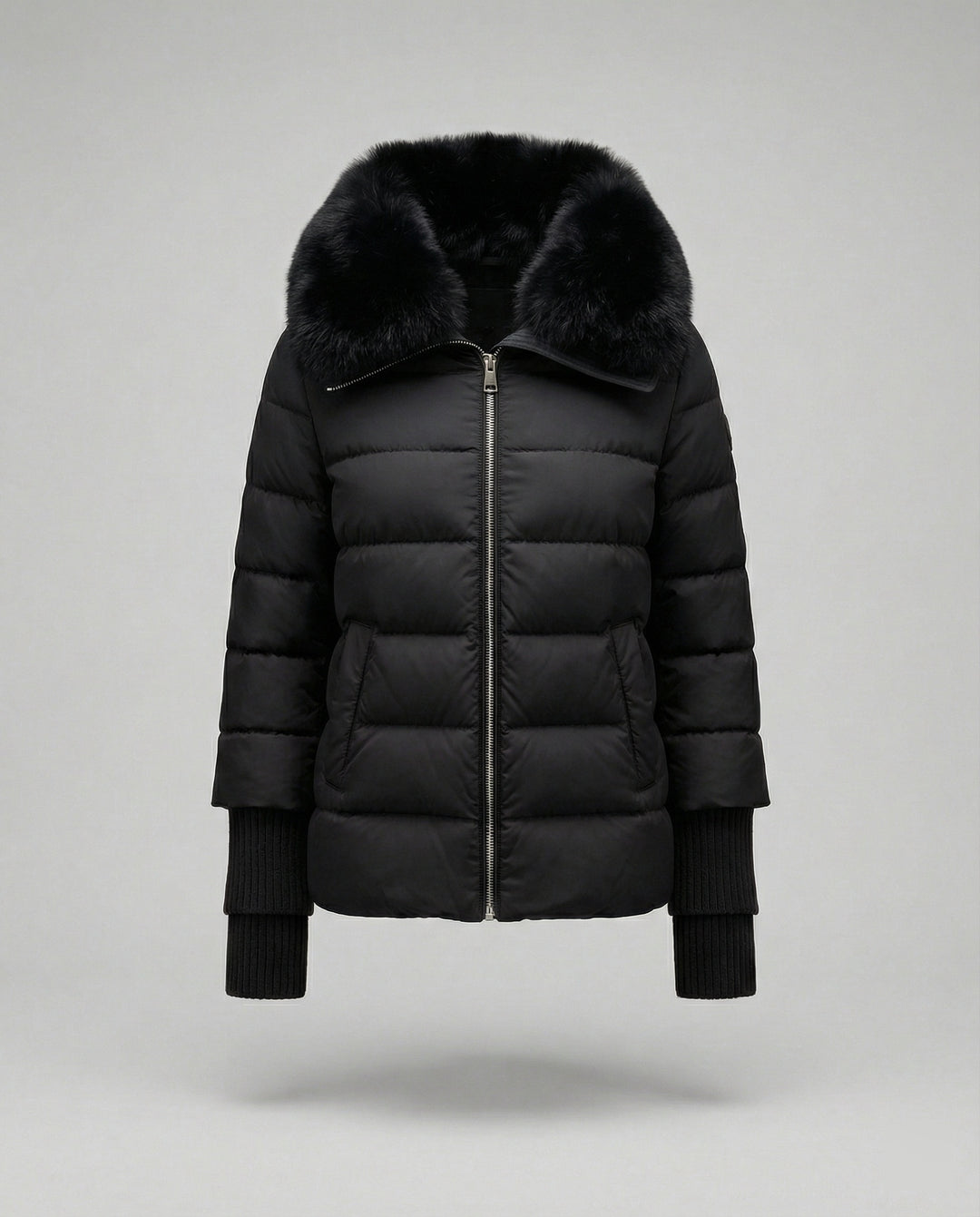 Steppjacke Damen mit luxuriösem Kunstfellkragen