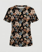 Kurzarmshirt Damen Mit Blumenprint