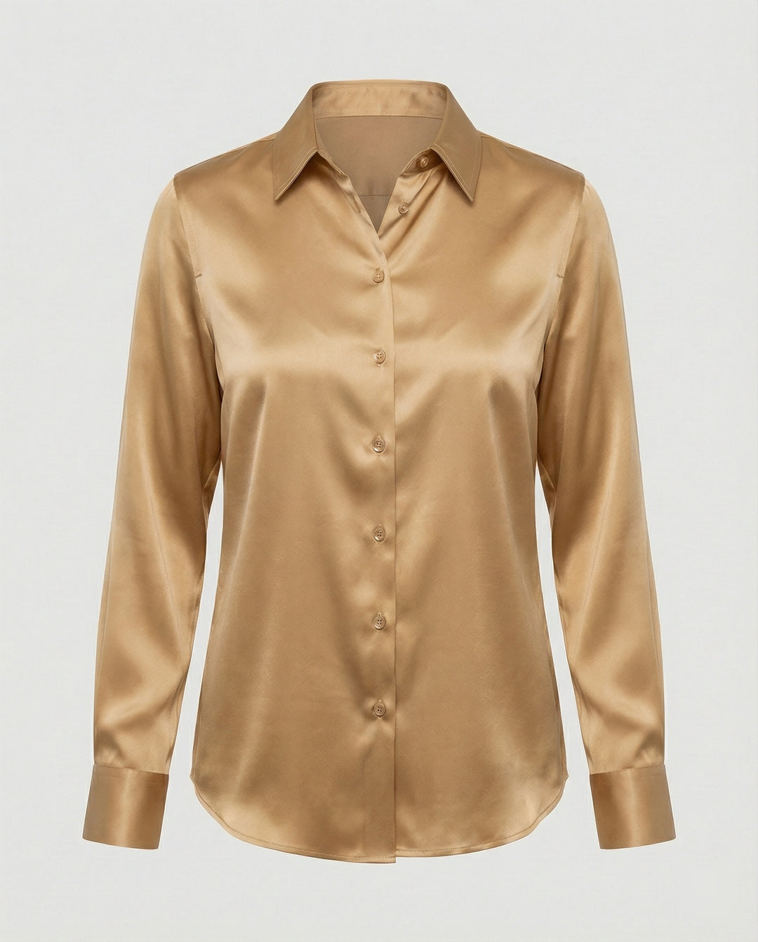Bluse Damen Satin Seidig