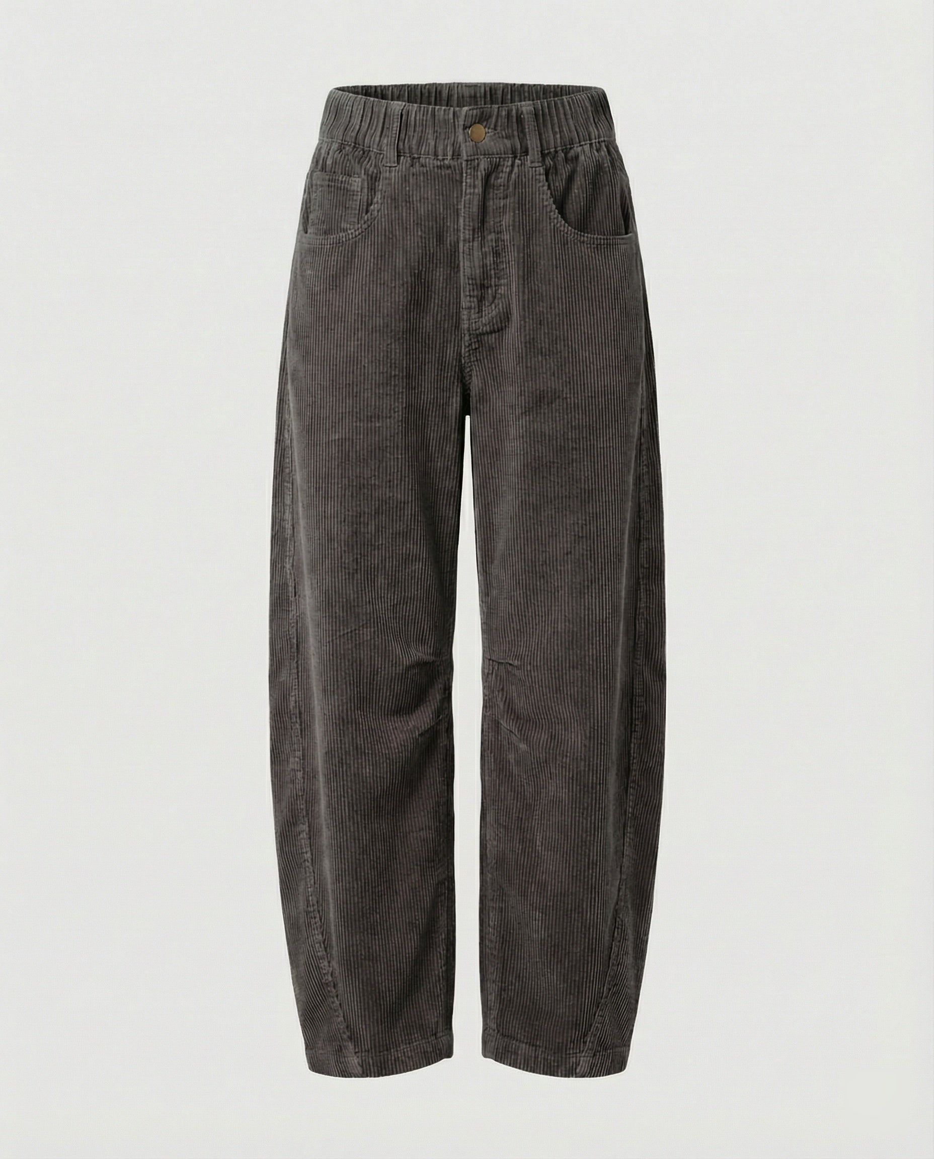 Damen Cordhose Damen weit High Waist