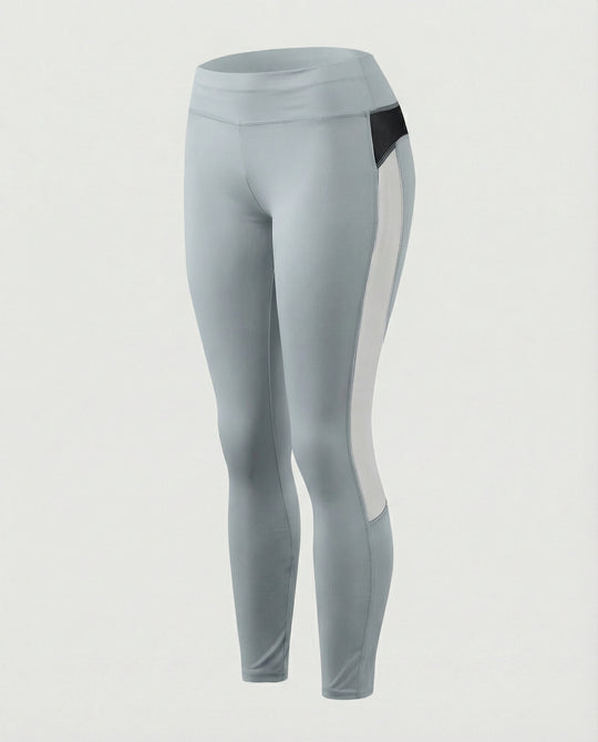 Damen Sport-Leggings mit atmungsaktivem Mesh-Einsatz R&B