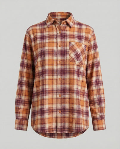 Damen Hemdjacke Flanell lang