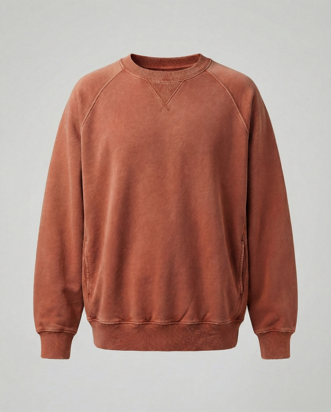 Freizeit Sweatshirt mit V-Ausschnitt