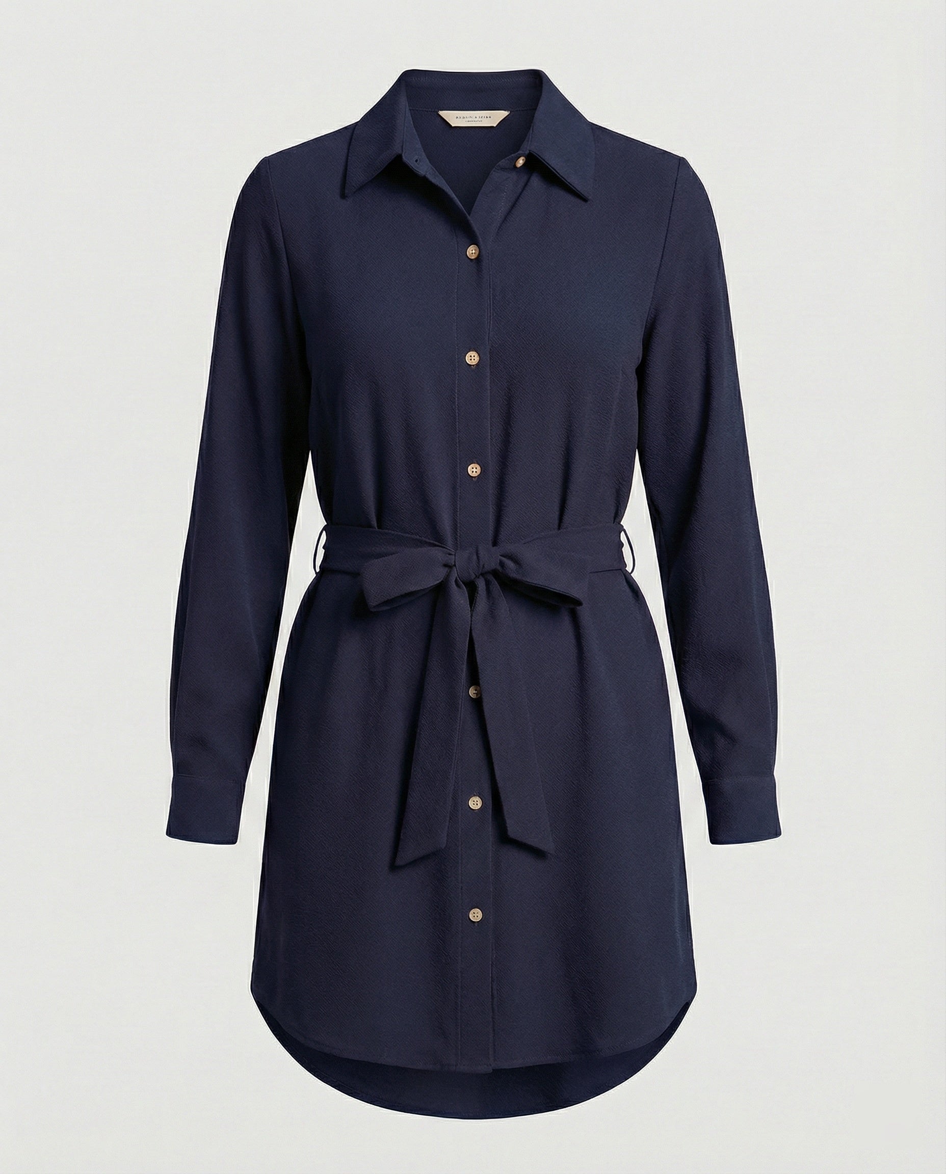 Freizeitkleid Damen knielang mit Knopfleiste
