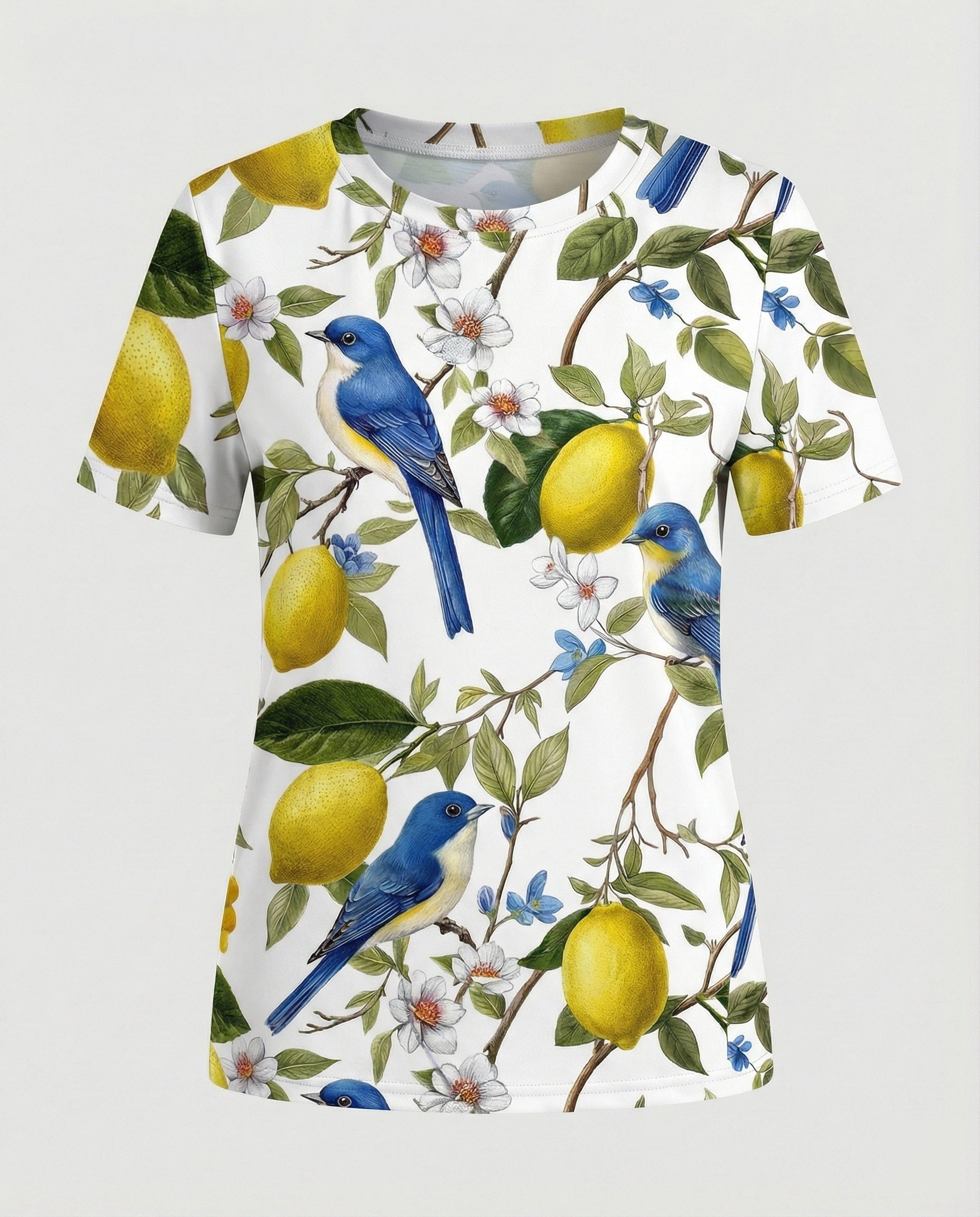 Kurzarmshirt Damen Mit Blumenprint
