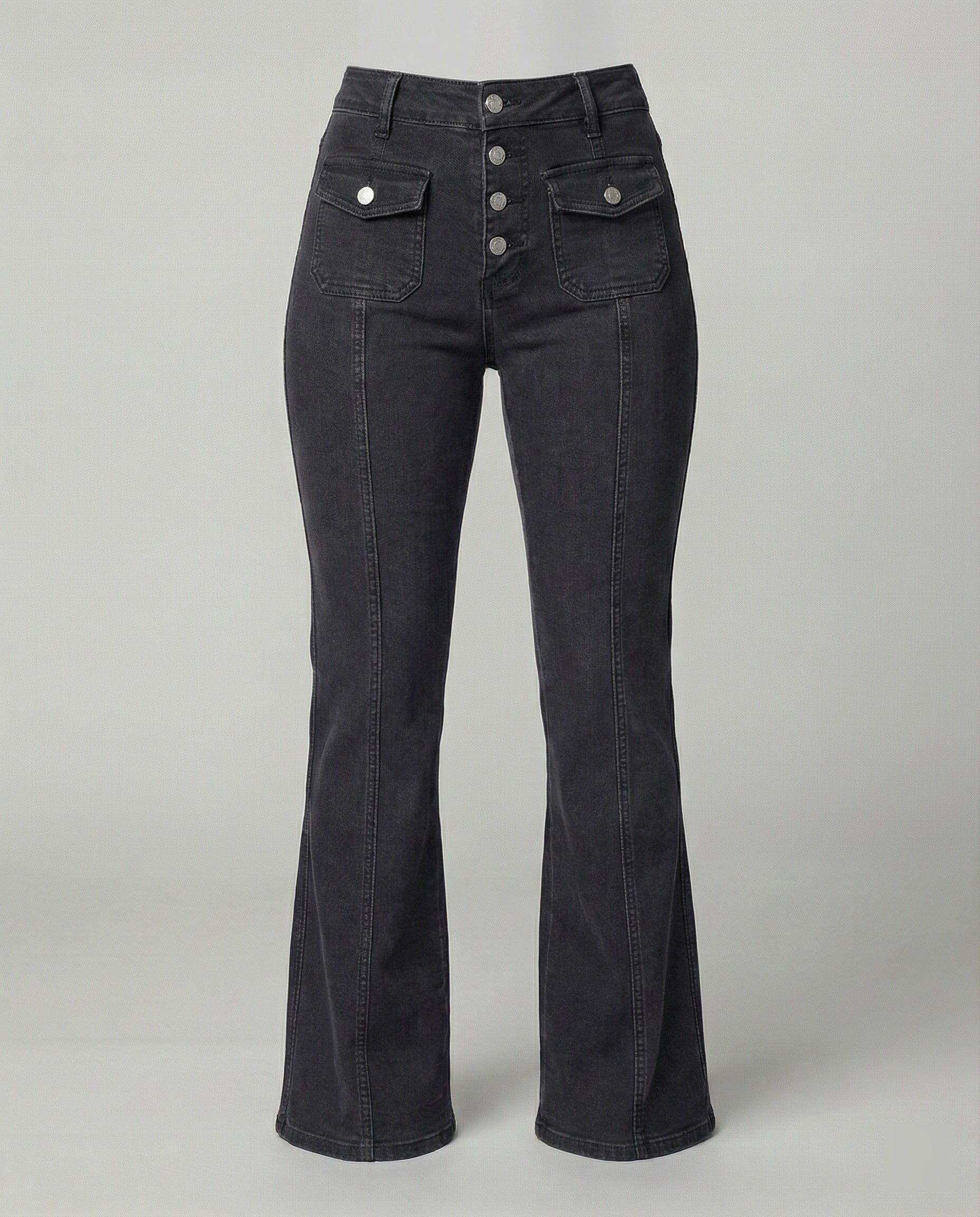Damen High-Waist Schlagjeans R&B