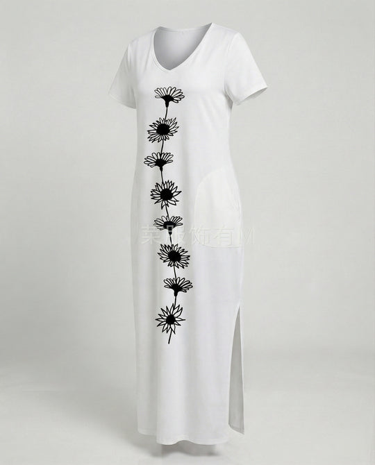 Damen Maxikleid Strand Sommer