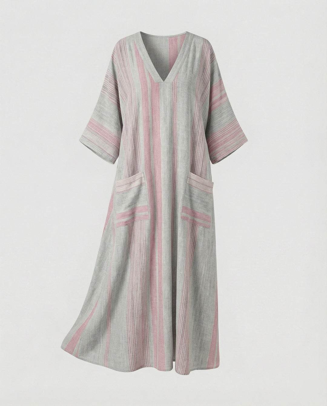 Leinen Kaftan Maxikleid Damen