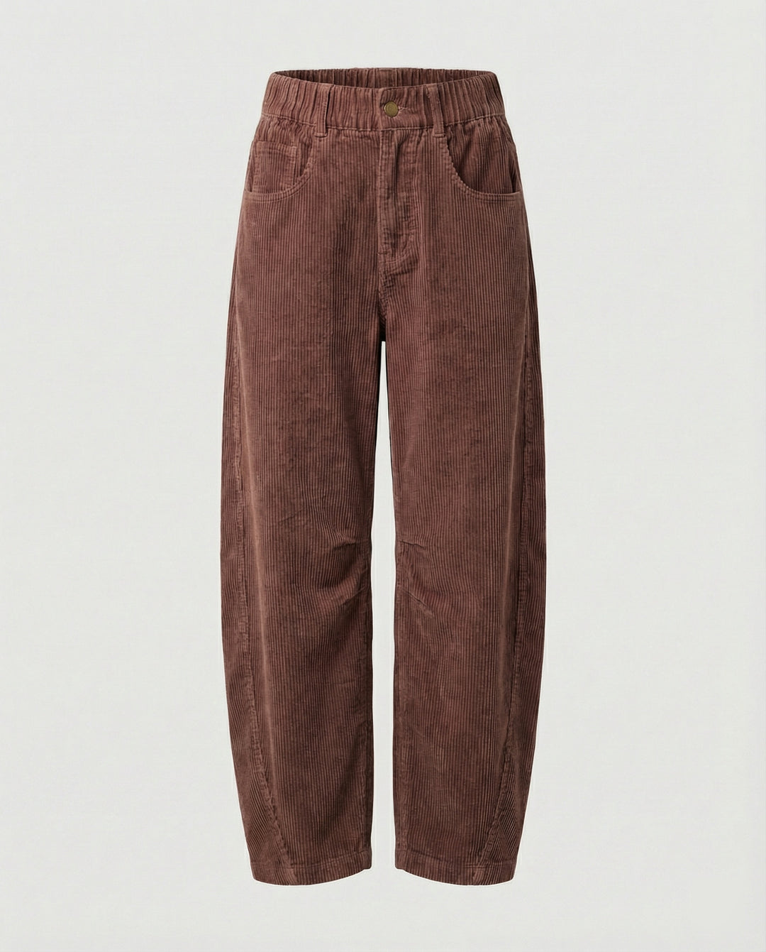 Damen Cordhose Damen weit High Waist