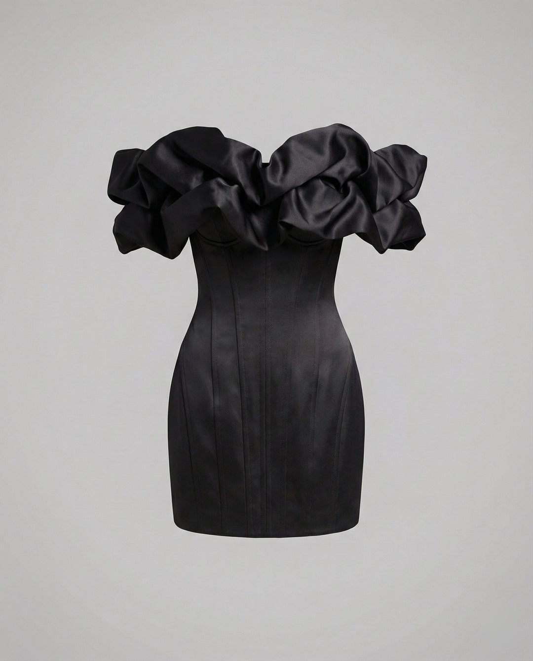 Damen Korsagen Minikleid schulterfrei
